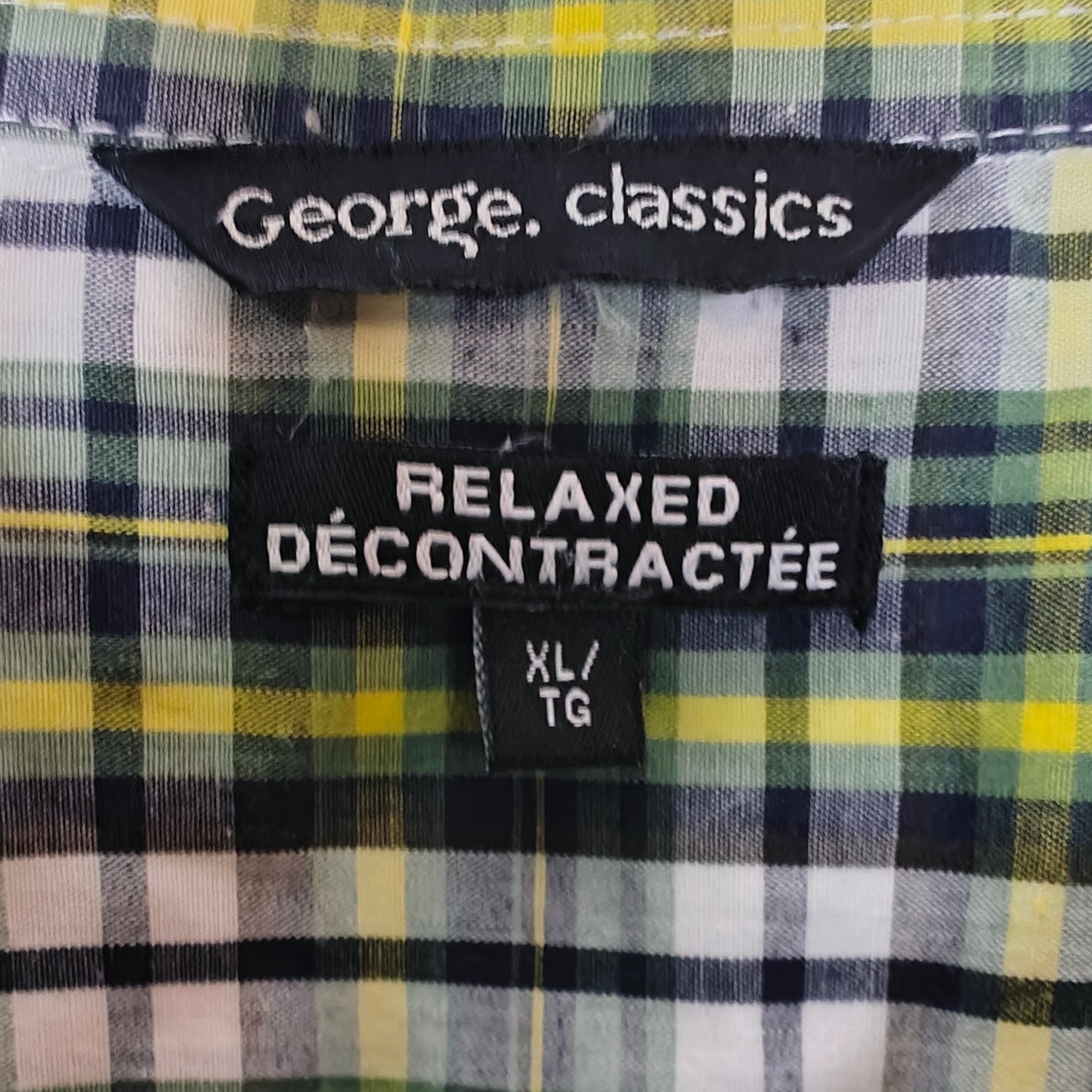 Green Plaid Cropped Button Down