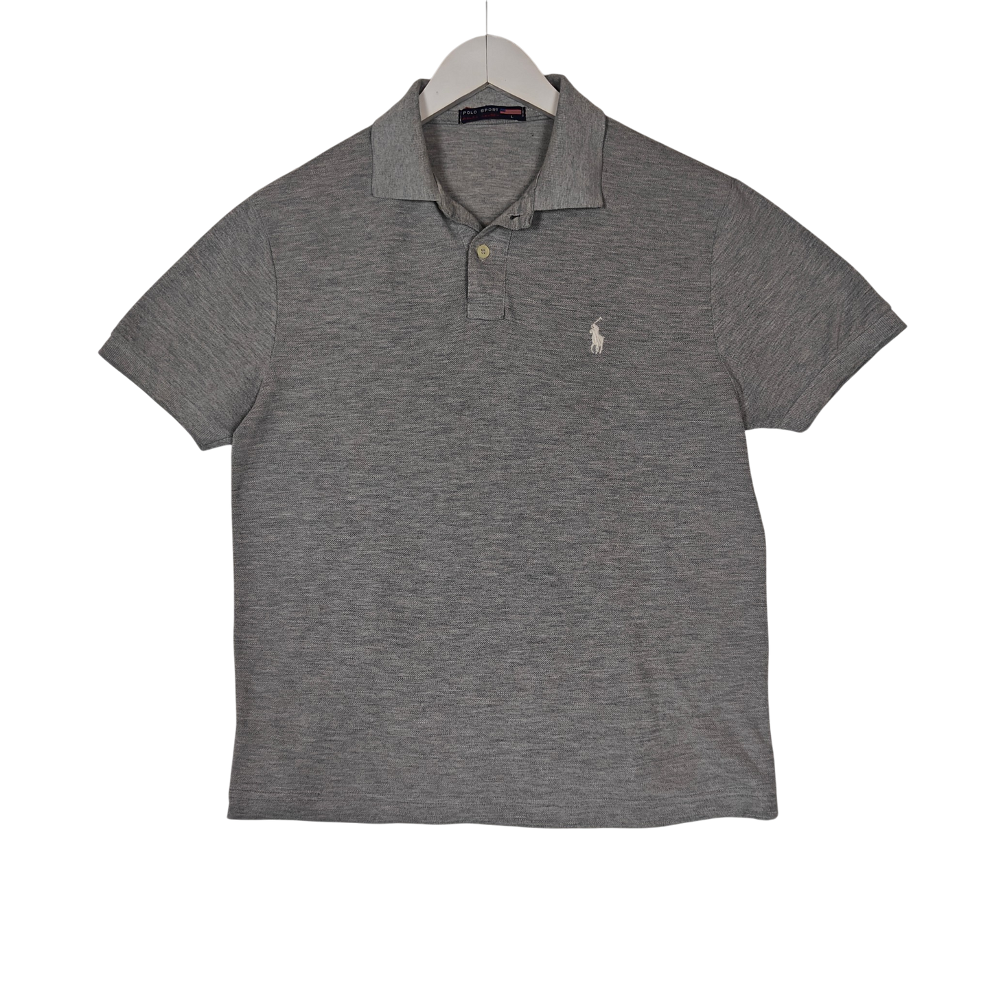 Heather Gray Cropped Polo